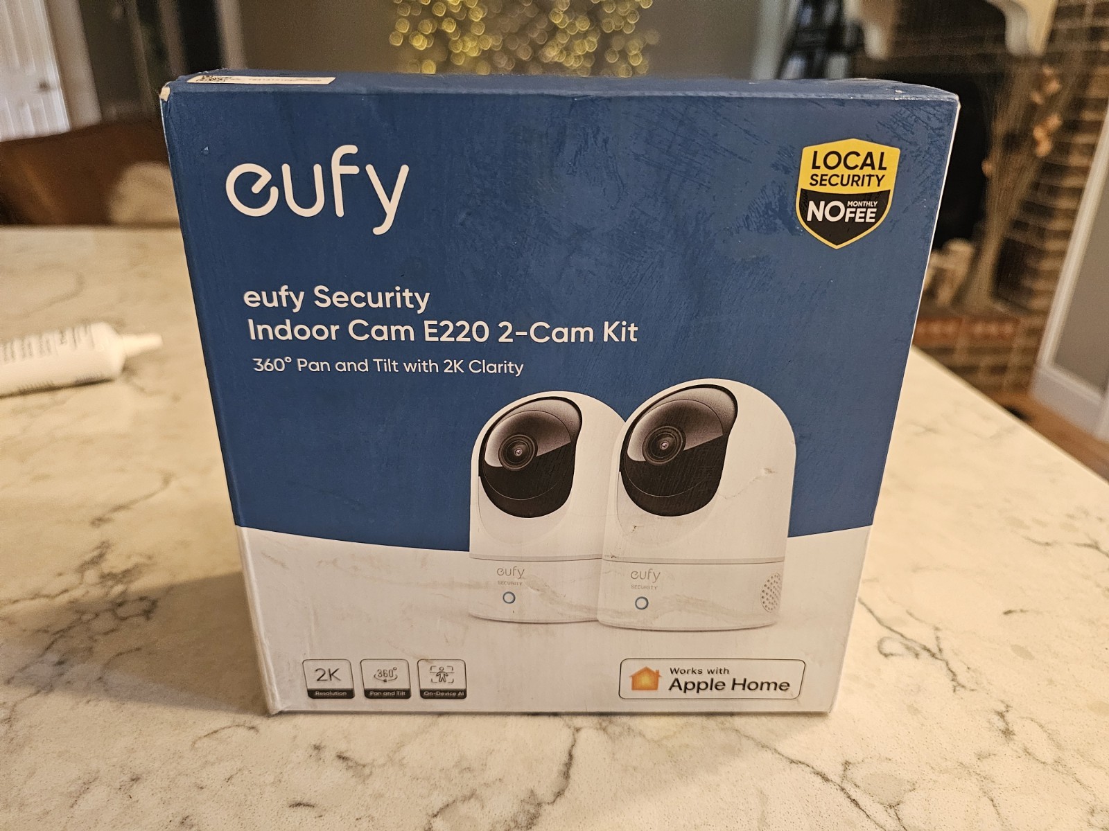 eufy eufyCam 2C Pro 2K Outdoor Wireless Home Security System – White (3-Cam Kit)