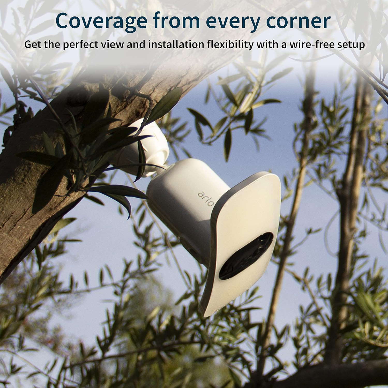 Arlo Pro 3 Floodlight Indoor/Outdoor Security Camera – White
