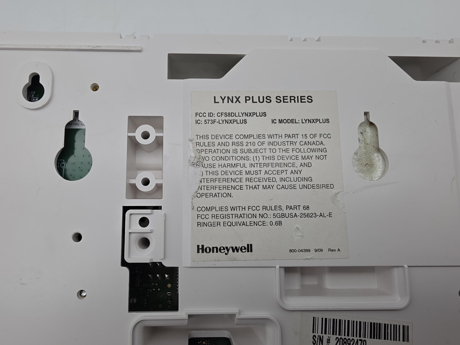 Honeywell L3000 LYNX Plus – Burglar Security Alarm Control Panel