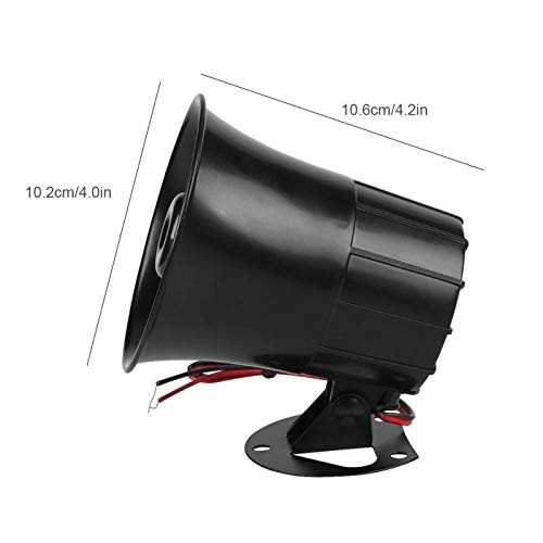 Wired Alarm Siren Horn 15W DC 6 to 12V Security Siren with Bracket for Home S…