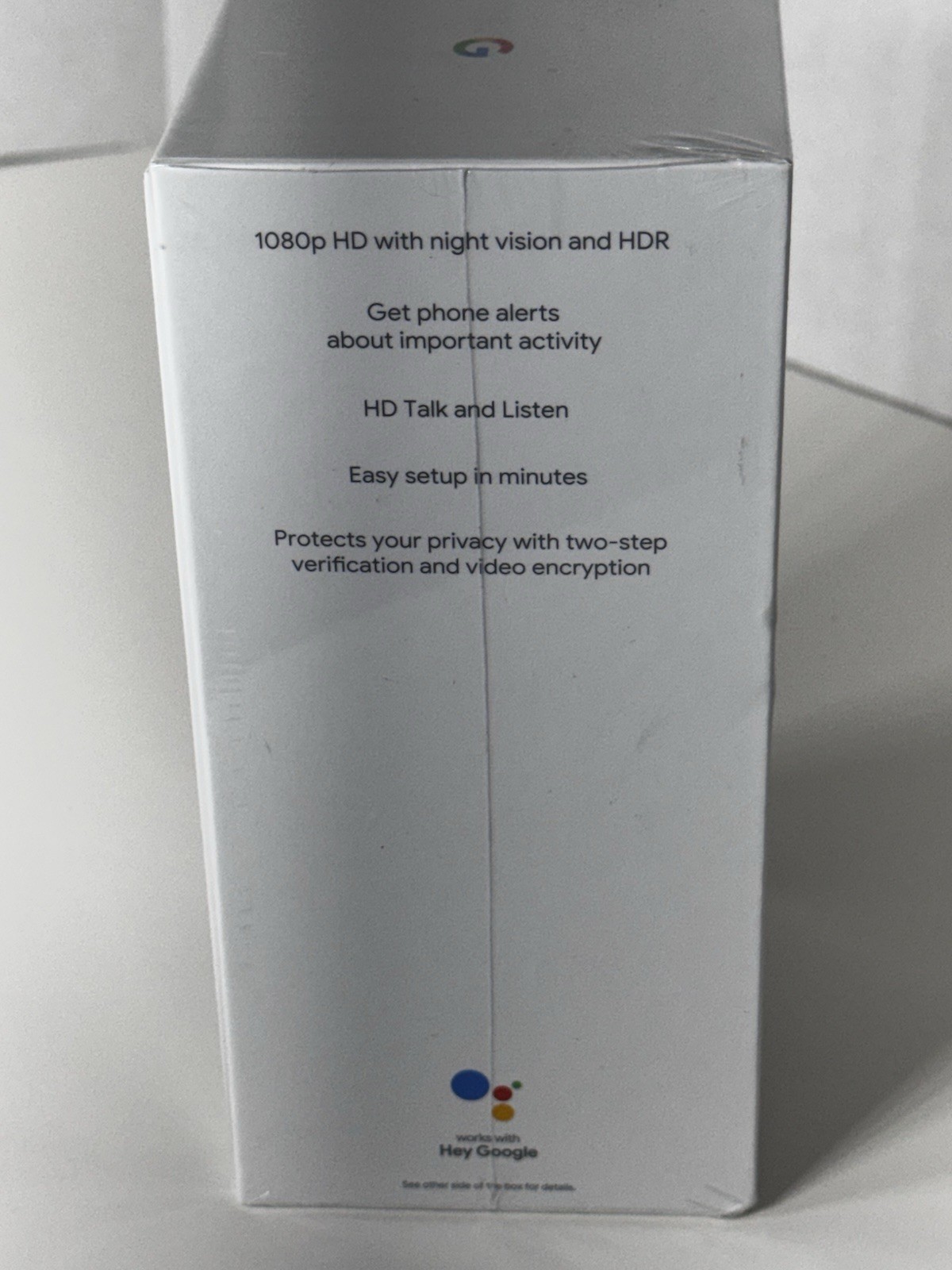 Google Nest Security Camera Indoor Wired Camera 2nd Gen Night Vision w/ Alerts