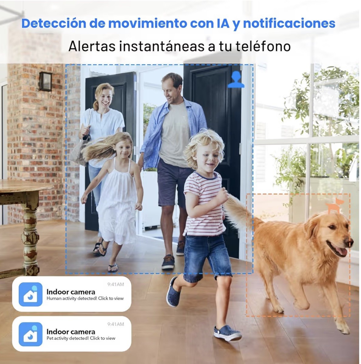 Yoosee 2-Pack Indoor WiFi Cameras 2K Motion Detection Night Vision Audio