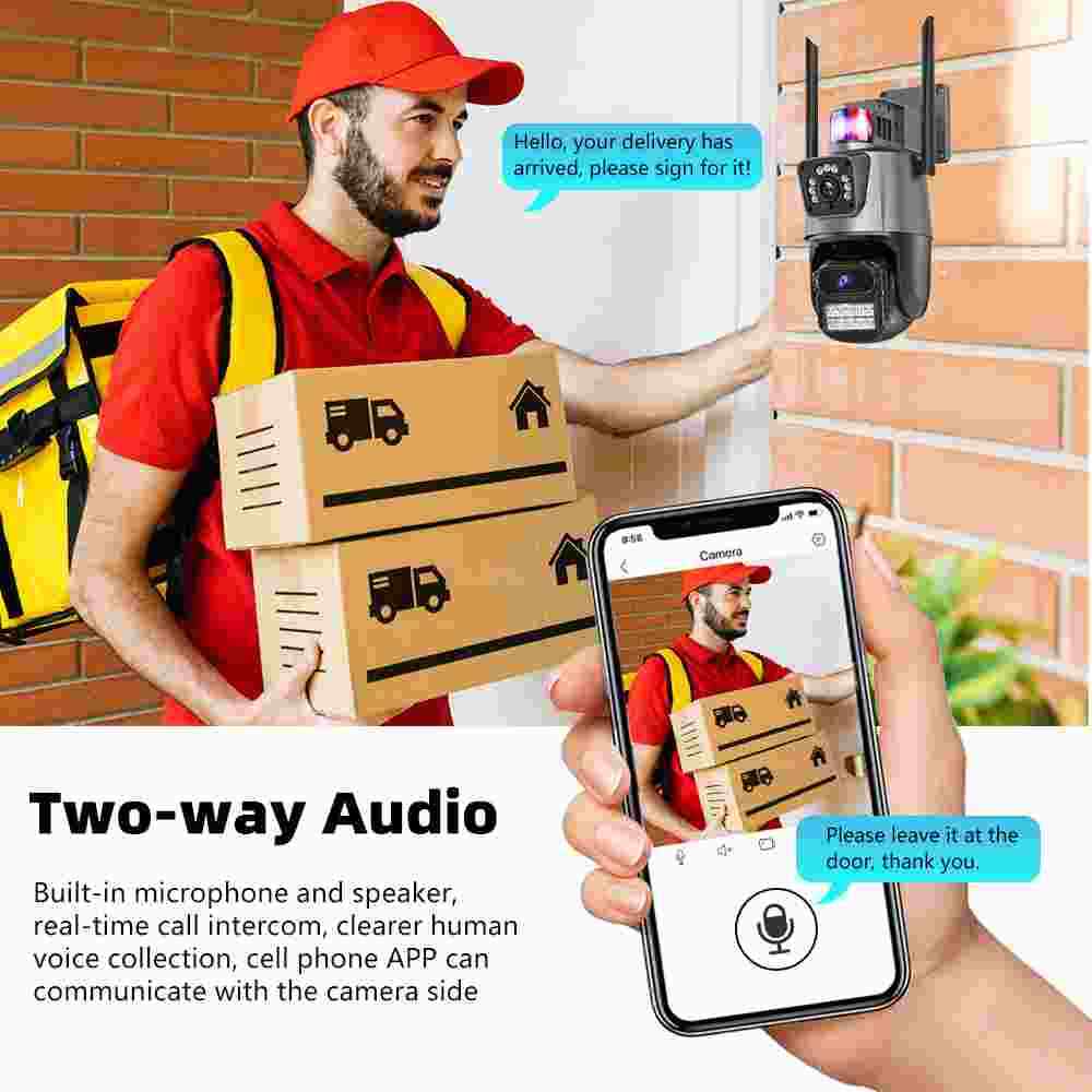 Sistema Juego De 4 Camaras 1080P HD Seguridad Para Casa Con Sensor De Movimiento