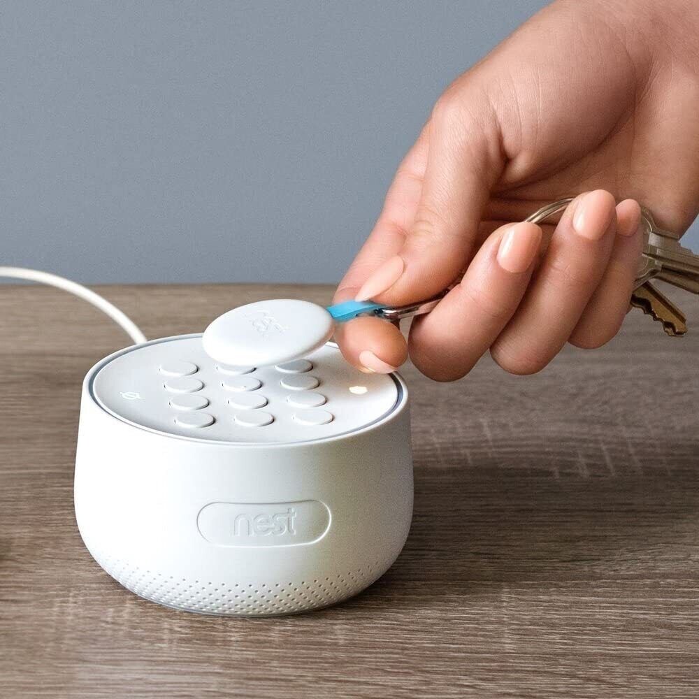 Google Nest Tag Wireless Home Security Key Fob – White/Blue Brand New Sealed