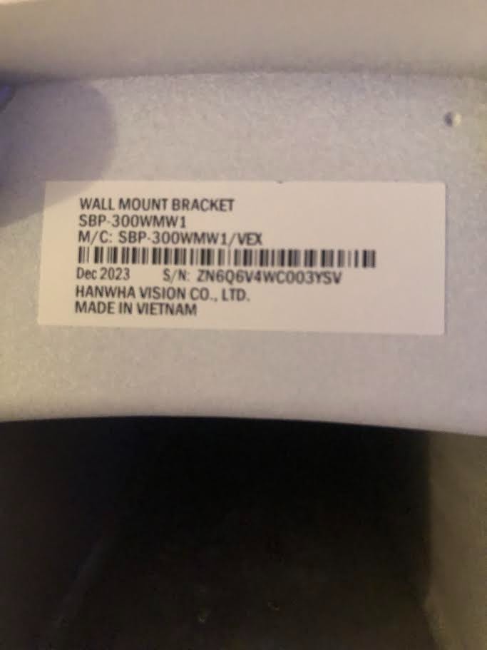 Hanwha Vision PNM-8082VT 6MP 3-Sensor Multidirectional Dome Camera & Mount Parts