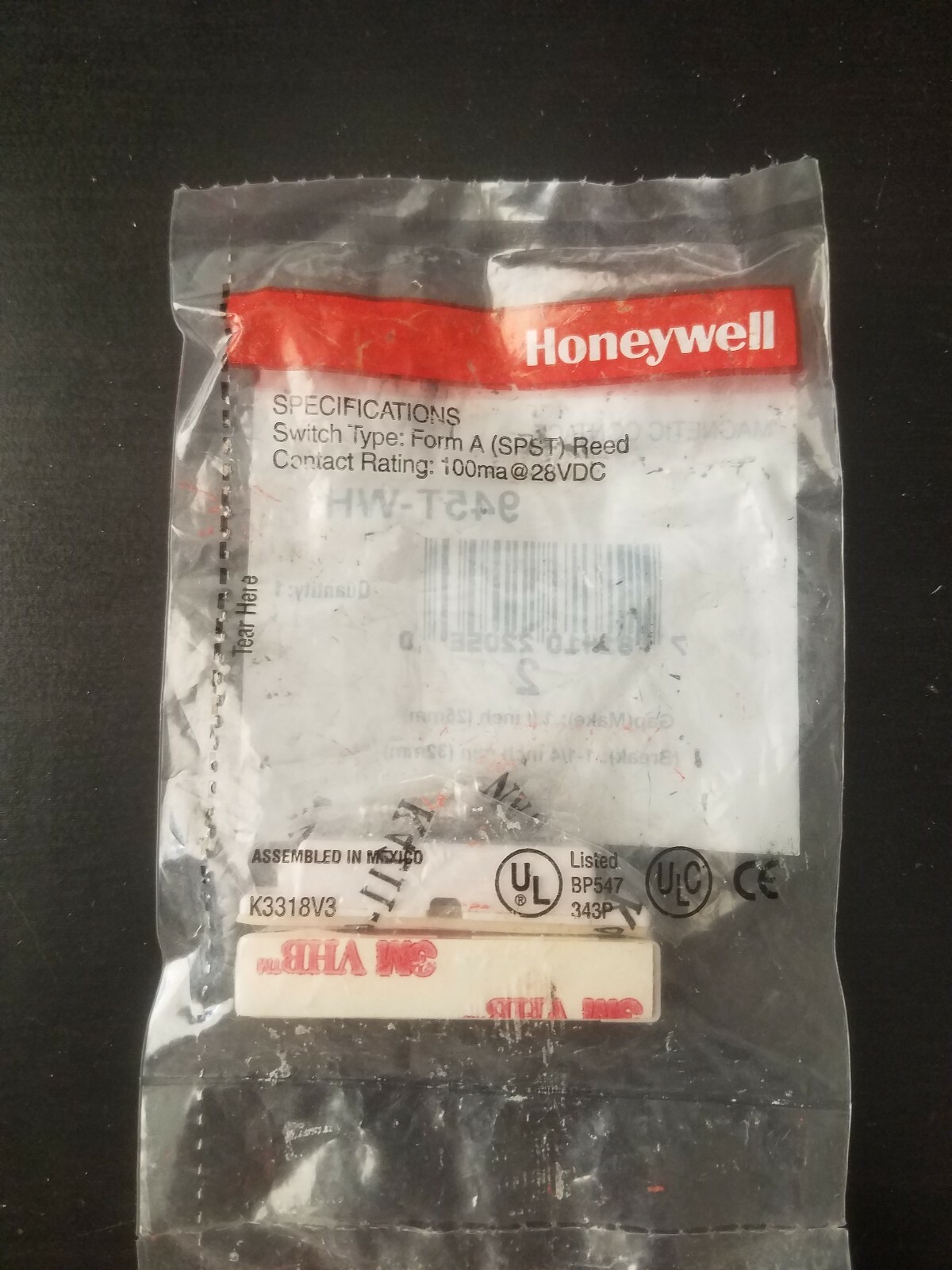 Honeywell Ademco 945T-WH Security Alarm Surface Mount Terminal Contact Switch