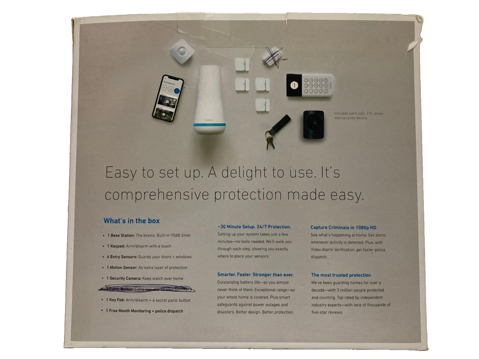 SimpliSafe 10-Piece DIY Home Security Kit with 1080p HD Security Camera