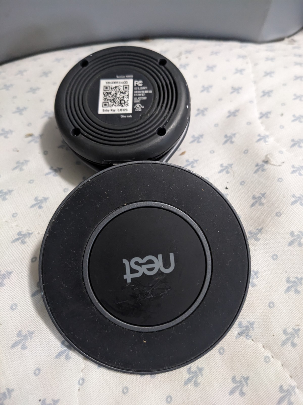GOOGLE NEST 1ST GENERATION INDOOR SECURITY CAMERA A00005 W MAGNETIC BASE USED