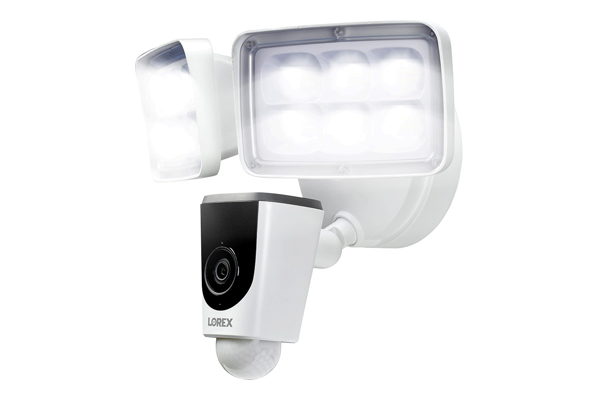 LOREX 1080p Wi-Fi Floodlight Camera Weatherproof, Two Way Talk, Deterrence Siren