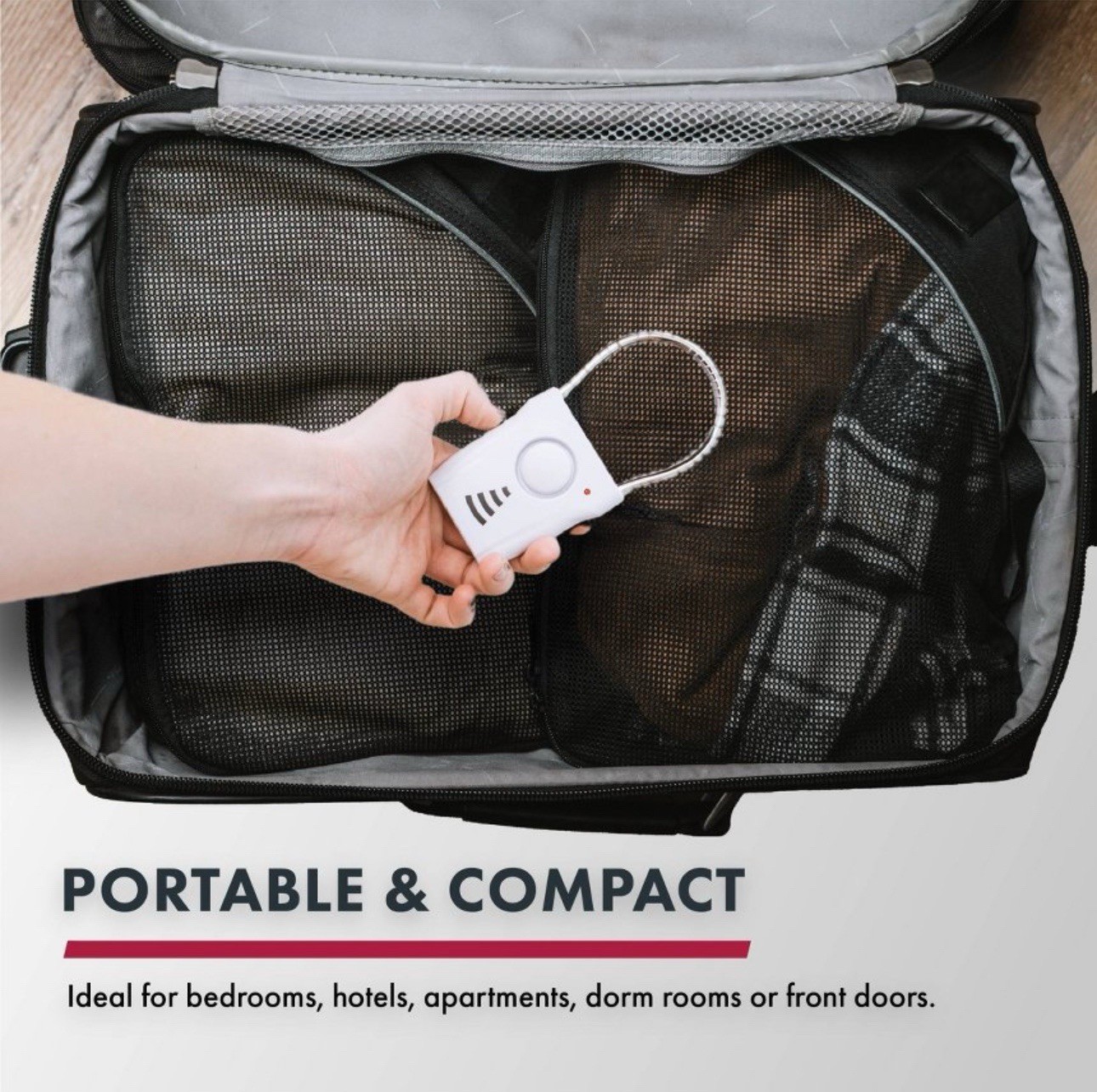 Sabre Door Handle Alarm: Portable Home Security Sensor, Battery Operated, Alerts