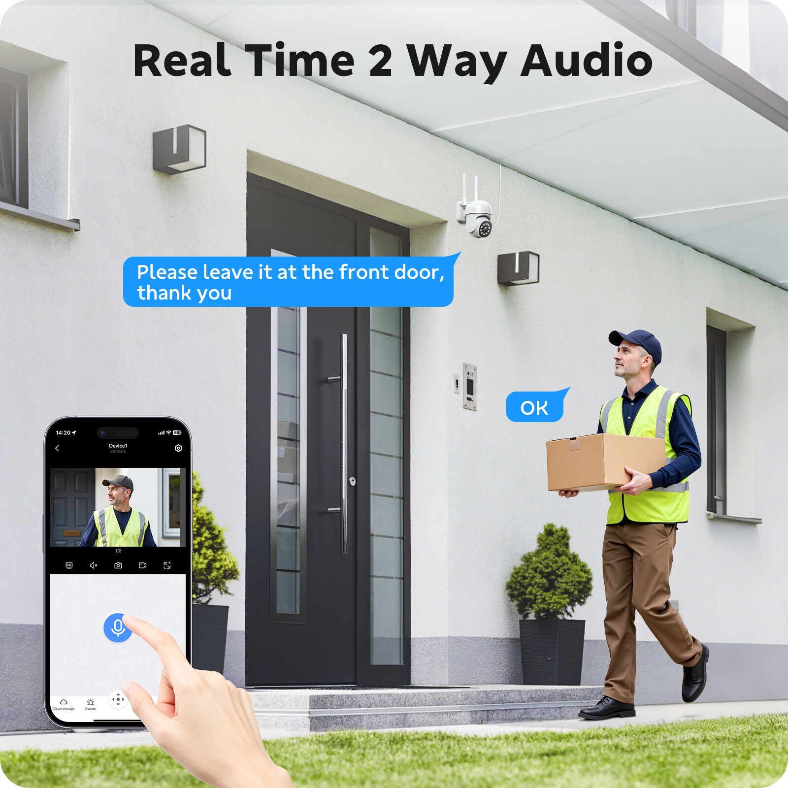 8Pcs PTZ Cameras Wireless CCTV Security Camera System WiFi 16CH 4K NVR Audio US