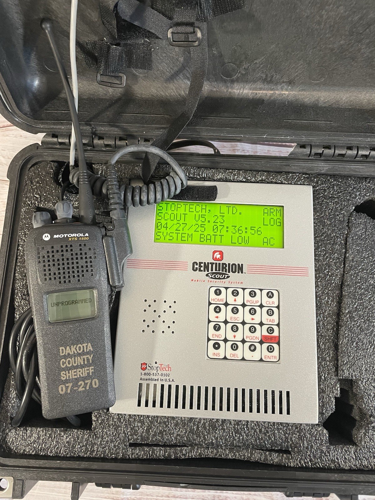 Centurion Scout | Mobile Security System | StopTech | w/ Motorola XTS1500