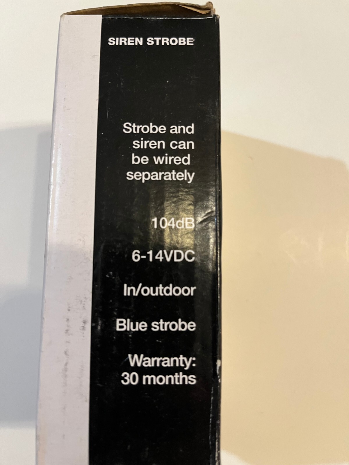 W Box 0E-SRNSTROBT Indoor/Outdoor Tamperproof Siren / Strobe, Blue