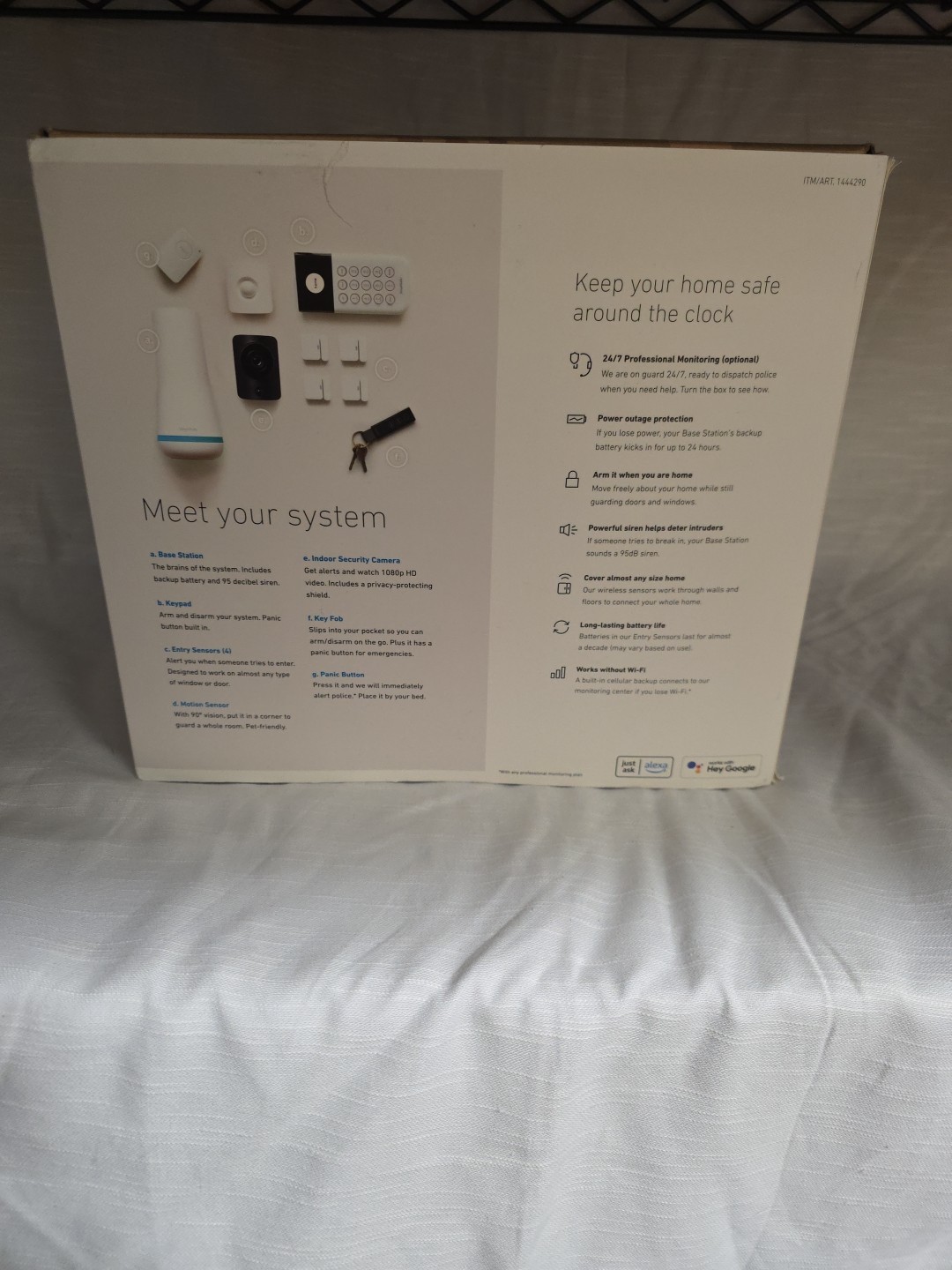 SimpliSafe Home Security Kit with HD Camera – White (10 Pieces) (1444290)
