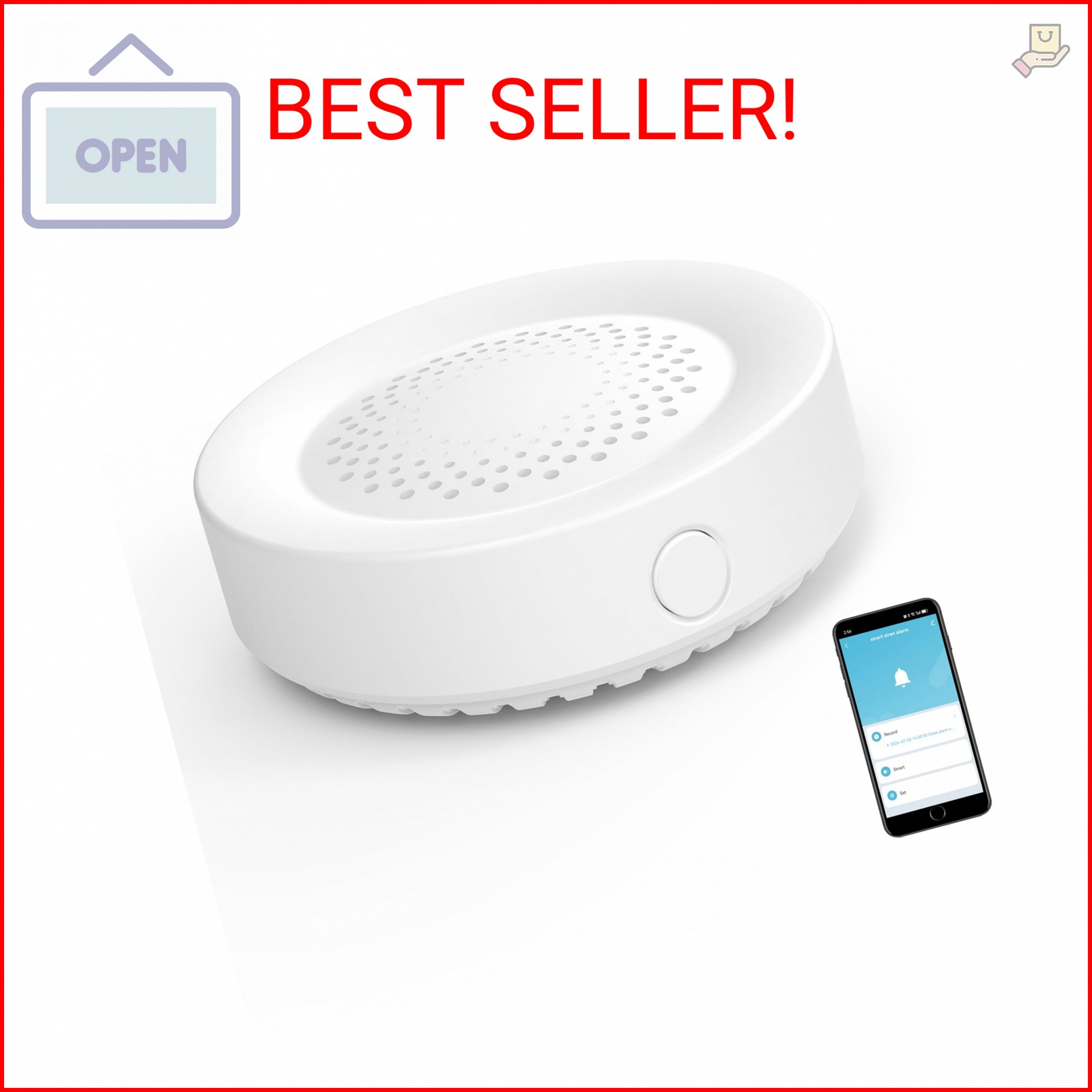 WiFi Siren Alarm: Wireless Burglar Alarm for Home Security and Smart Home Automa