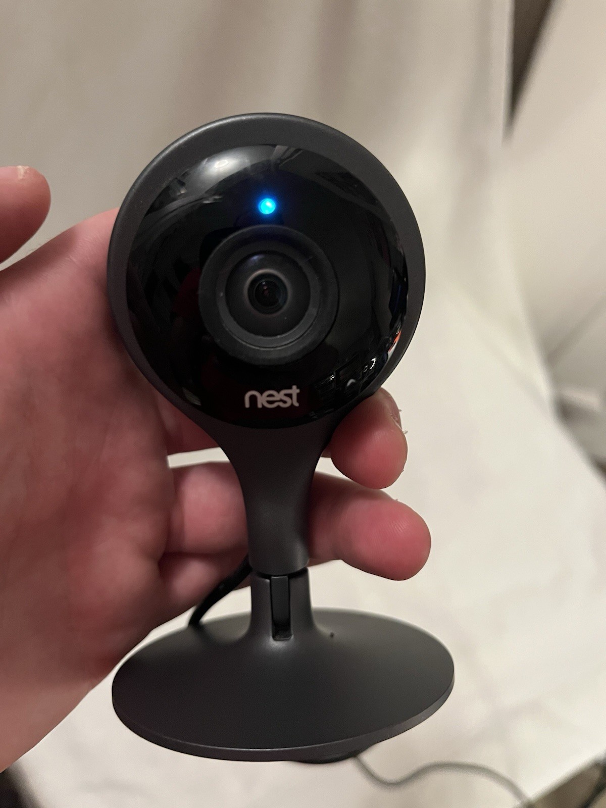 Untested For Parts Repair. Google Nest Cam A0005 Indoor Security Camera. RD DESC