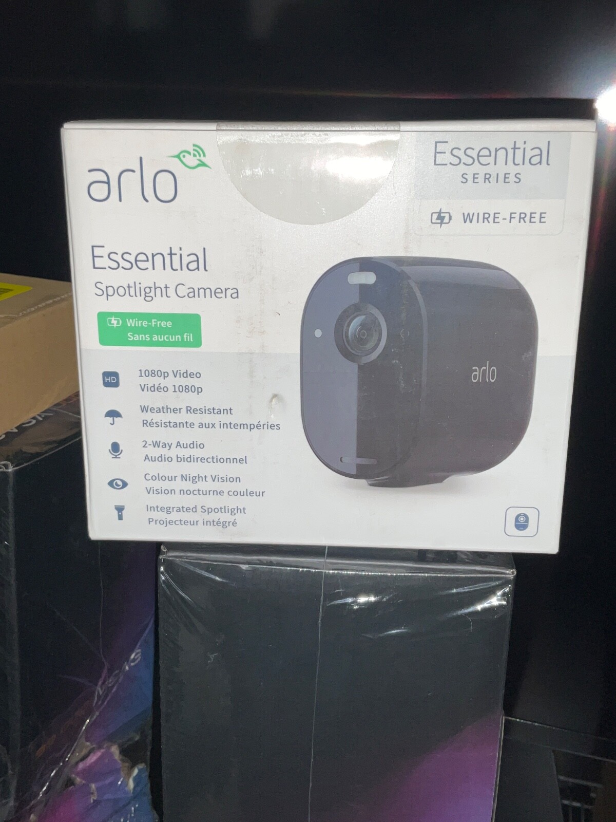 Netgear Arlo Essential Spotlight Camera 1080p VMC2030B-100CNS Black Sealed✅❤️️✅