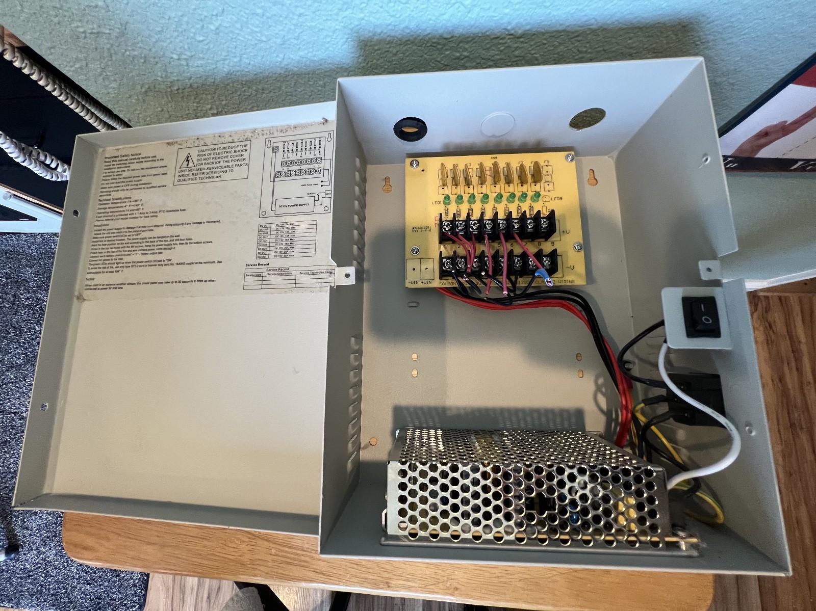 Used DVR Home Camera System with power source. Still functions, good for parts.