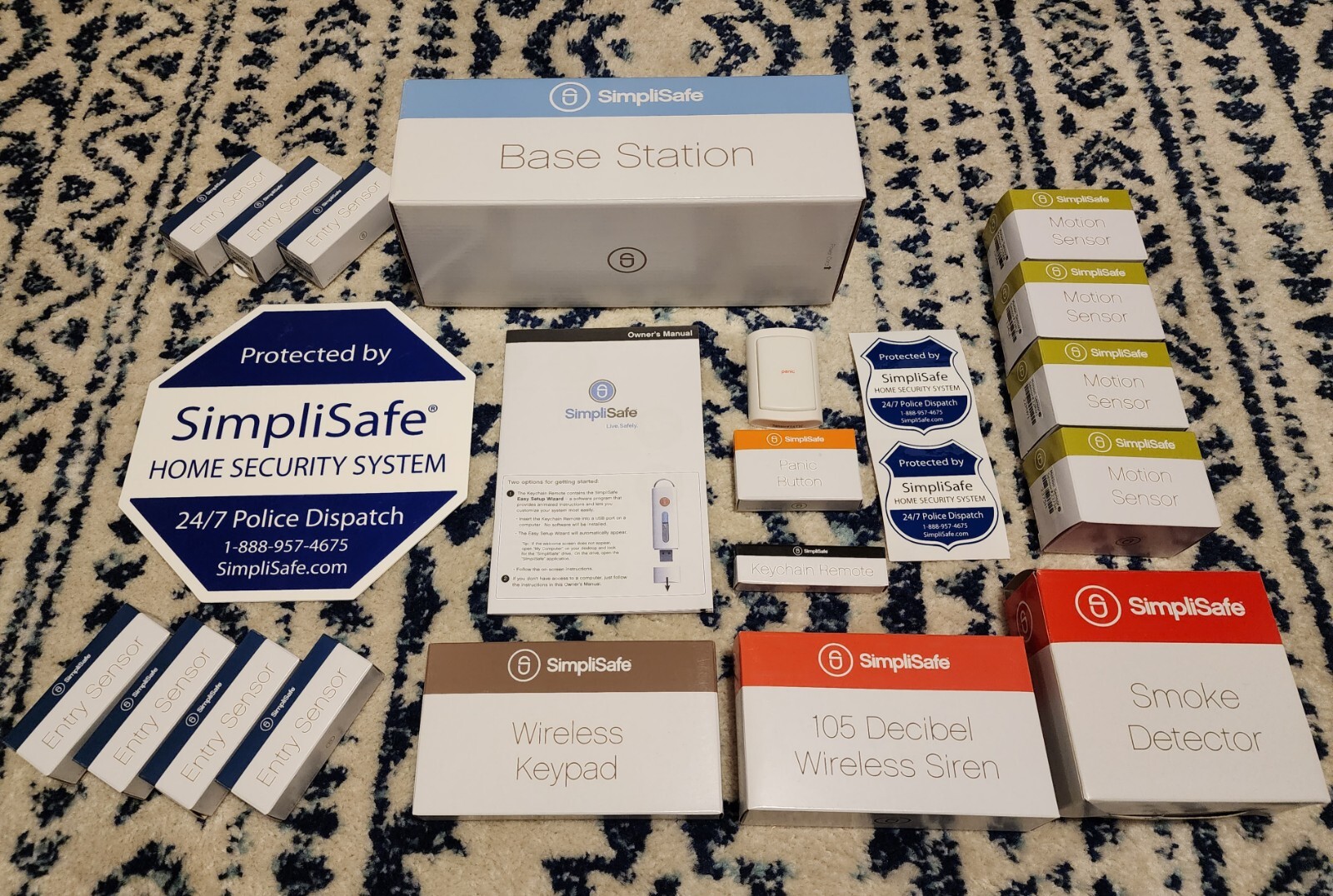 SimpliSafe Security System – HUGE Set w/ Extras, Original, UPGRADED to 4G!