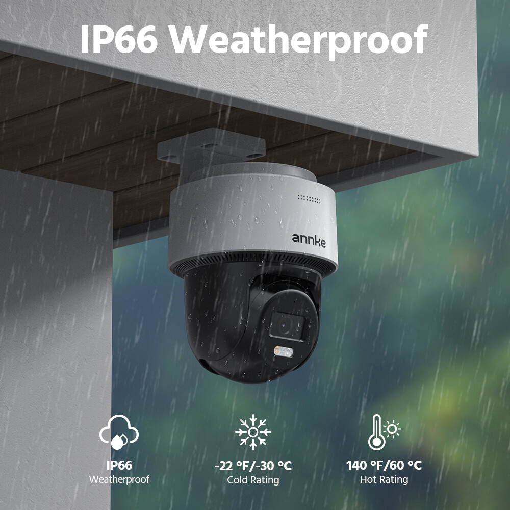ANNKE 3K PoE Security IP Camera 5MP PT Color Night Vision Two Way Audio H.265+