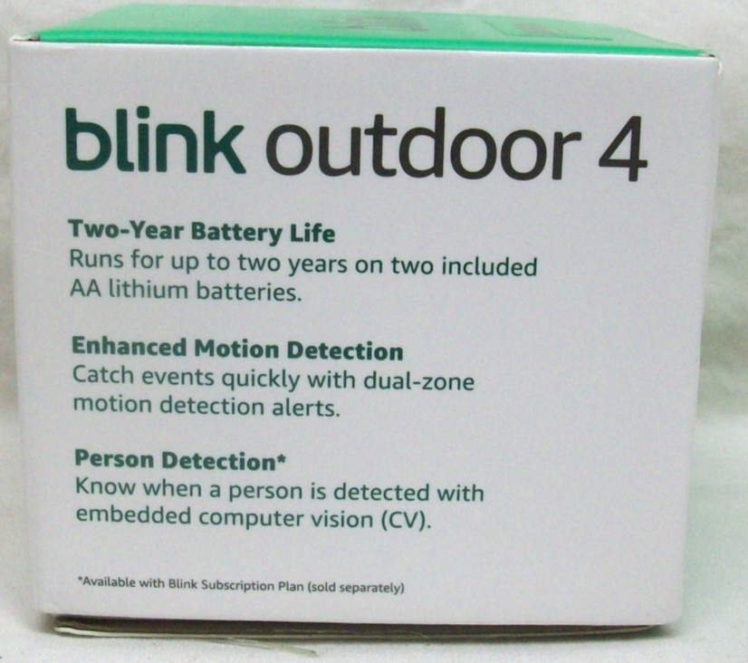 New In The Box Blink Outdoor 4 Wireless Smart Security Camera w/2-Year Battery