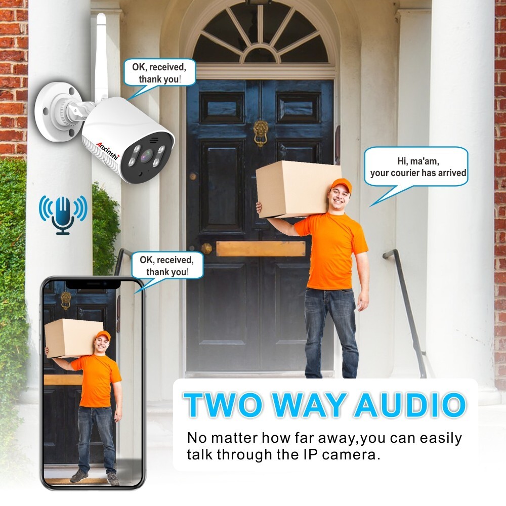 Xmeye HD 3MP 4 Channel AI Human Detection WiFi Camera Kit With 10-inch Monitor