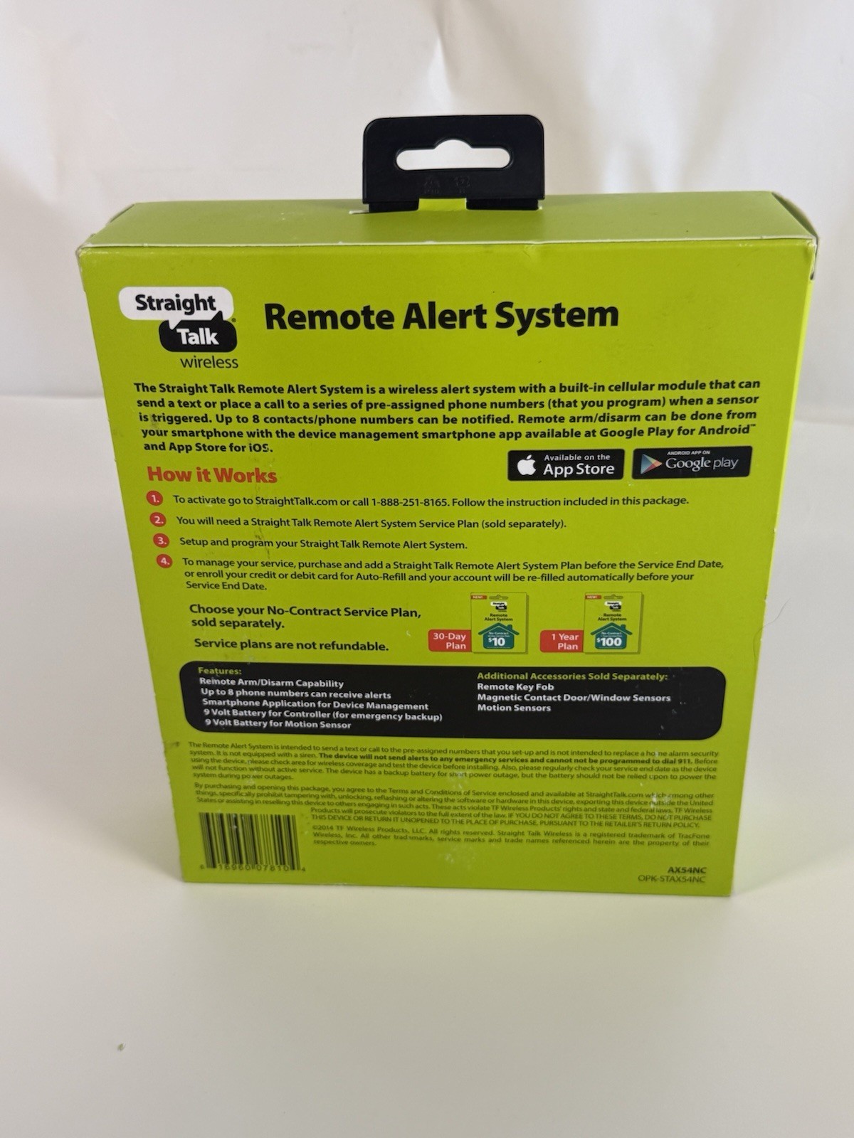 Straight Talk Remote Alert System Starter Kit – Brand New Sealed Home Motion