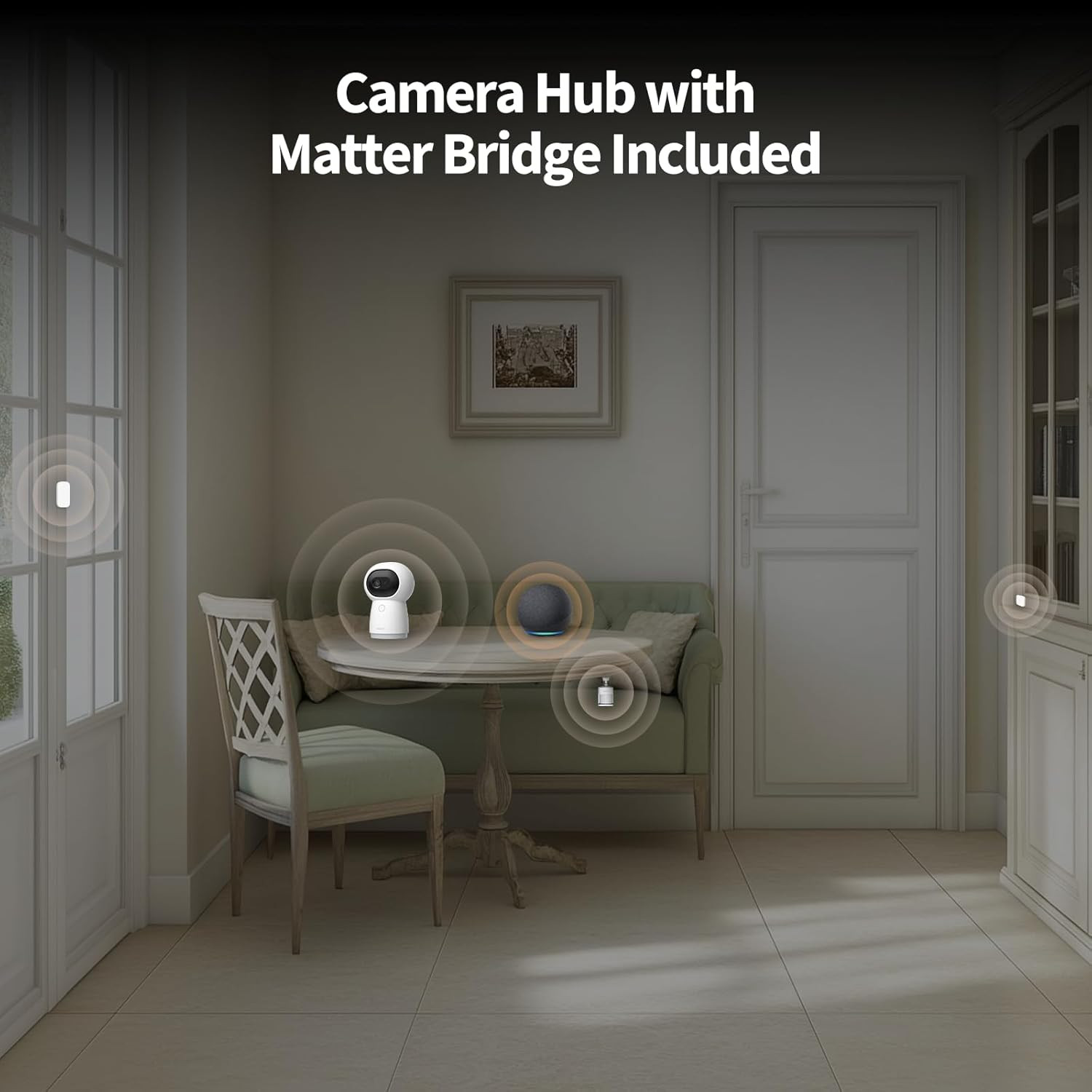 4-Piece Wireless Home Security System with 2K Camera & Smart Sensors