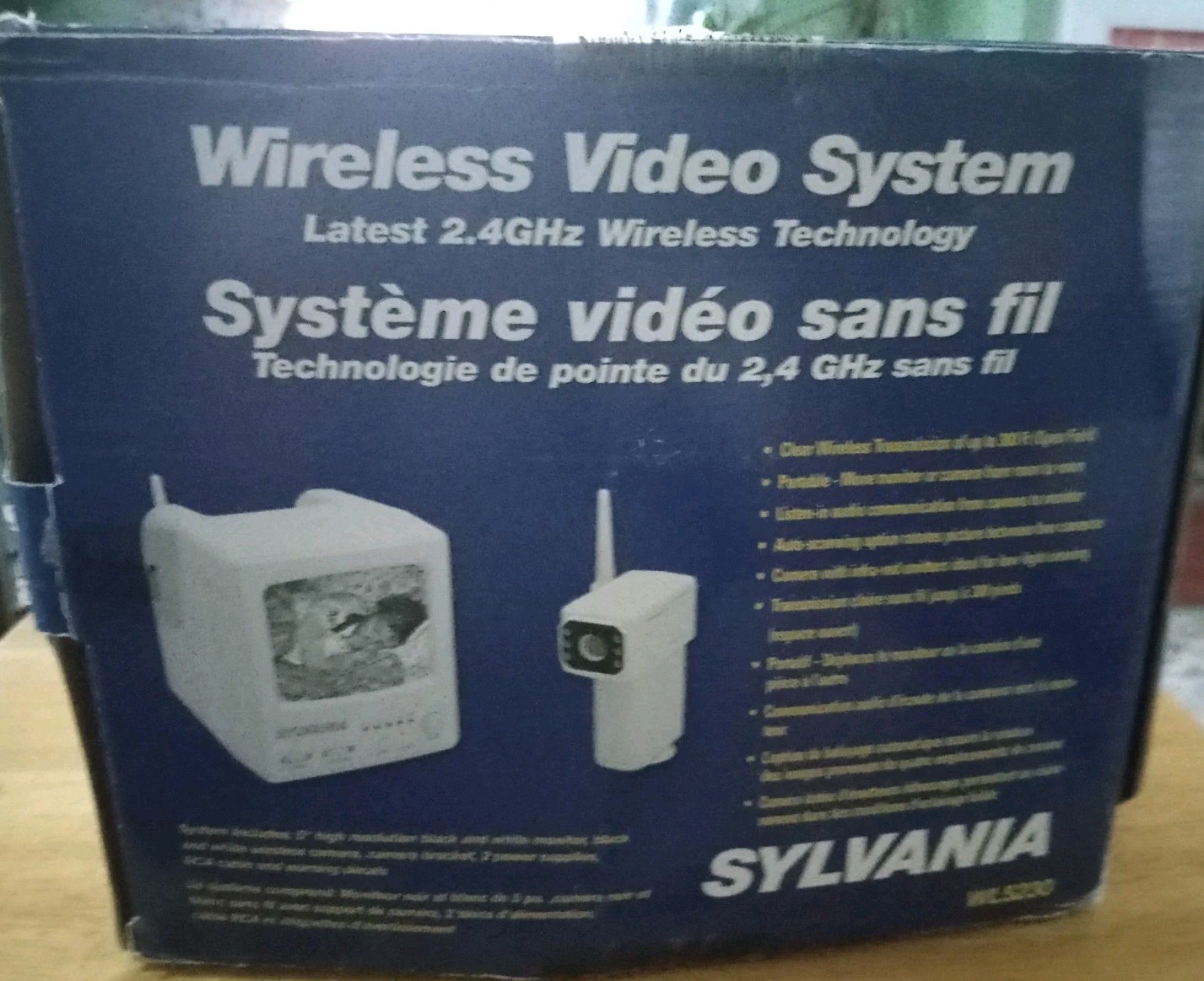 Sylvania WL5230 2.4 GHz Wireless B/W Video System New in the box