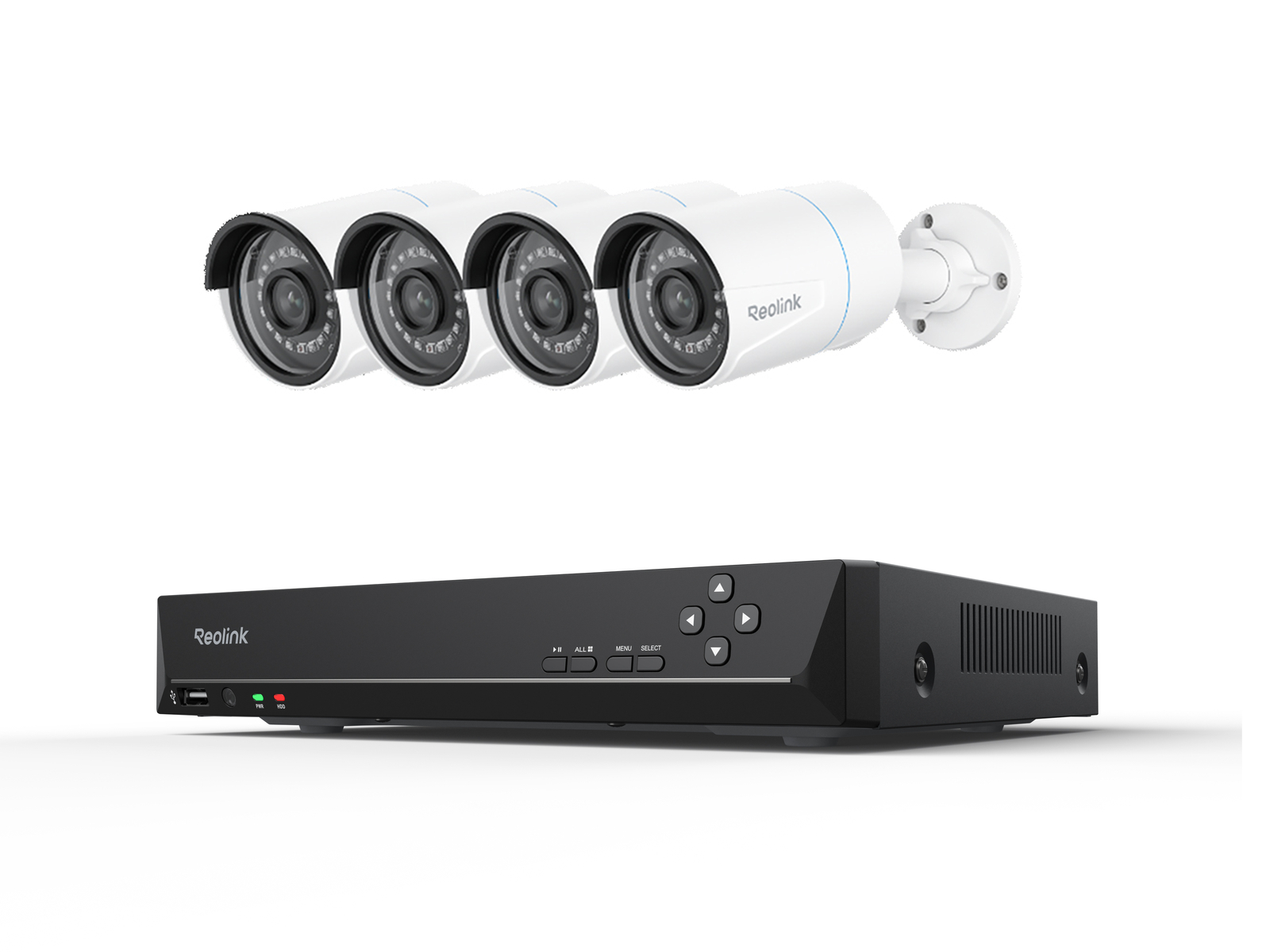Reolink 2K RLK8-510B4 Home PoE Security Camera System 8CH 2TB NVR 24-7 Recording
