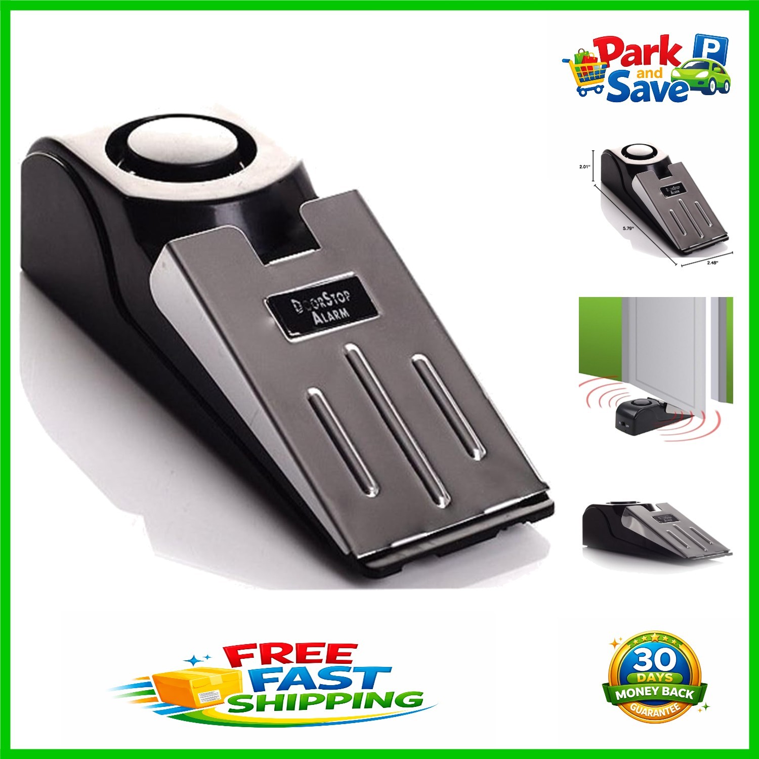 Versatile Door Stop Alarm – 120db Sound for Ultimate Protection Anywhere