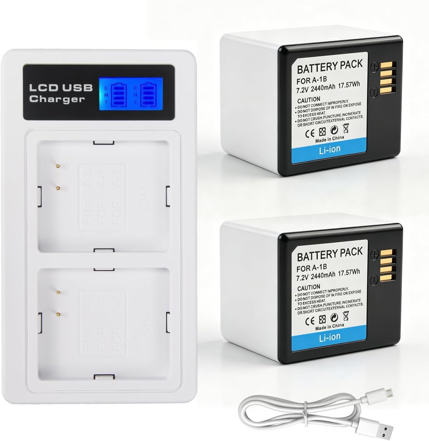 7.2V 2-Pack Arlo Pro Batteries + Dual Charger Bundle