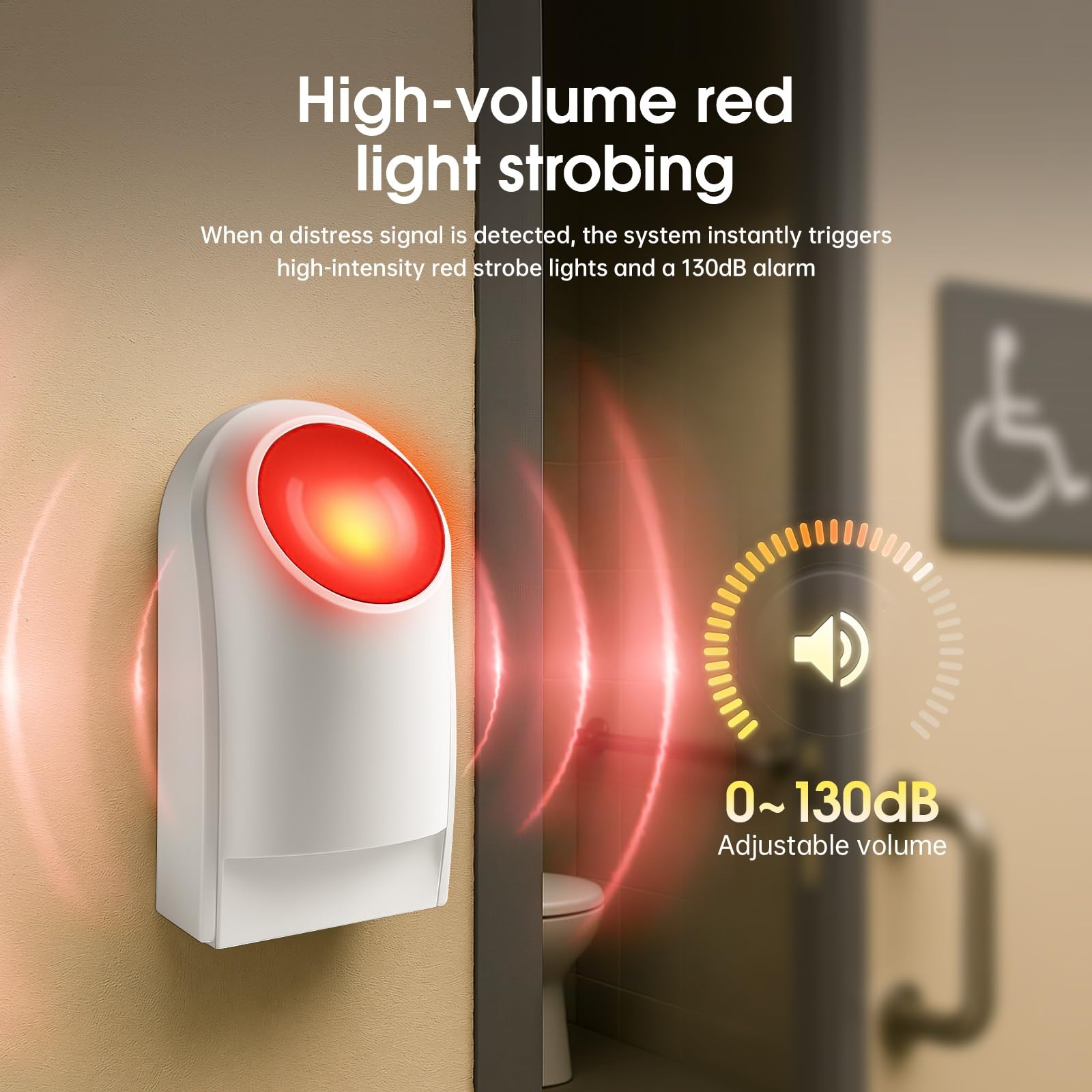 Panic Button Alarm – Wireless System for Elderly & Disabled, Battery Powered,…
