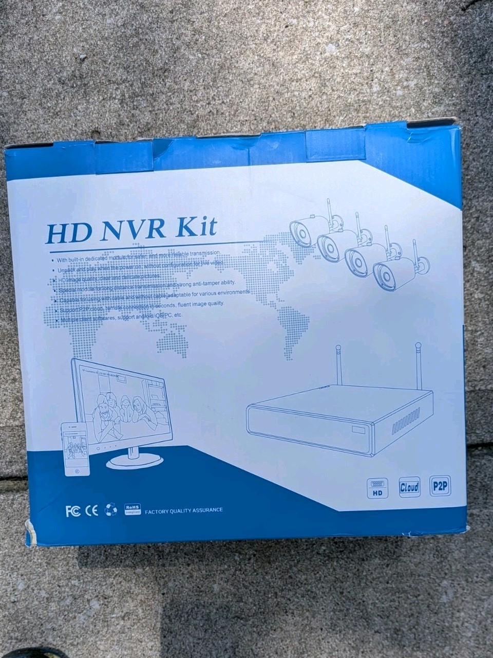 Wireless HD NVR Kit Security Camera System- 2 TB HDD