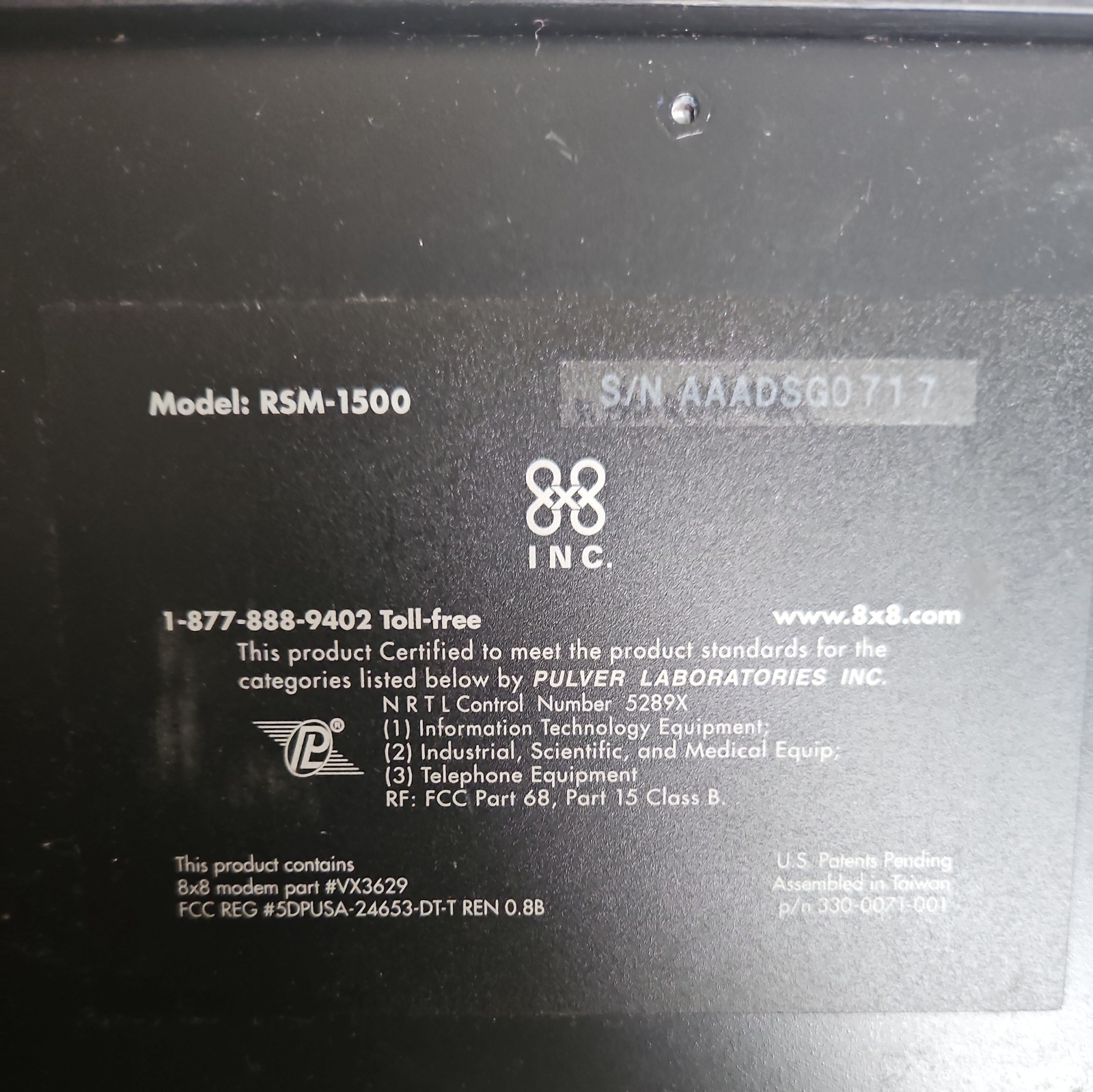 REMOTE SURVEILLANCE MODULE, RSM1500, Video Transmission System…