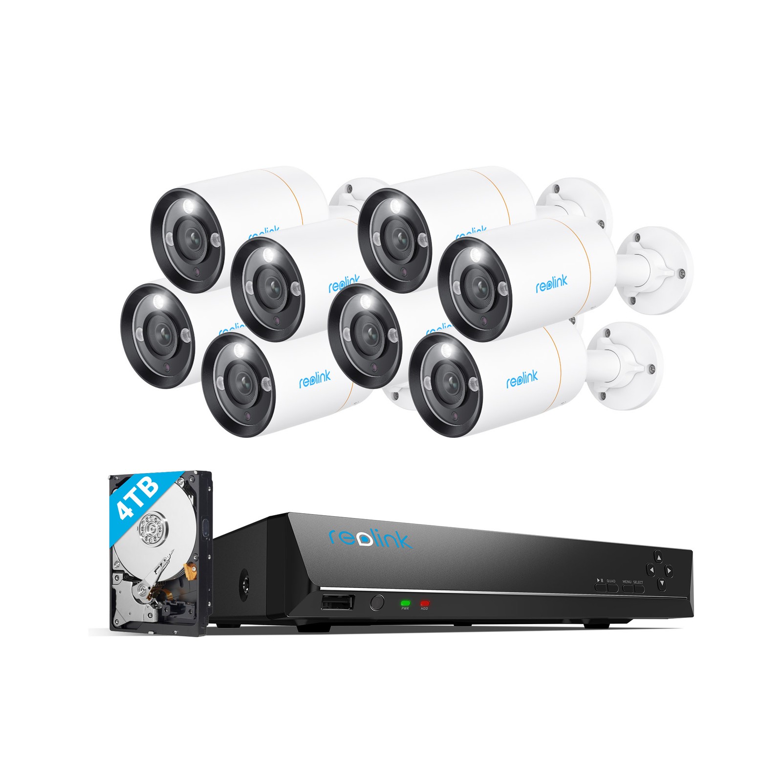 Reolink 1212A 12MP PoE Security Camera System 24CH NVR 2TB HDD Smart Detection