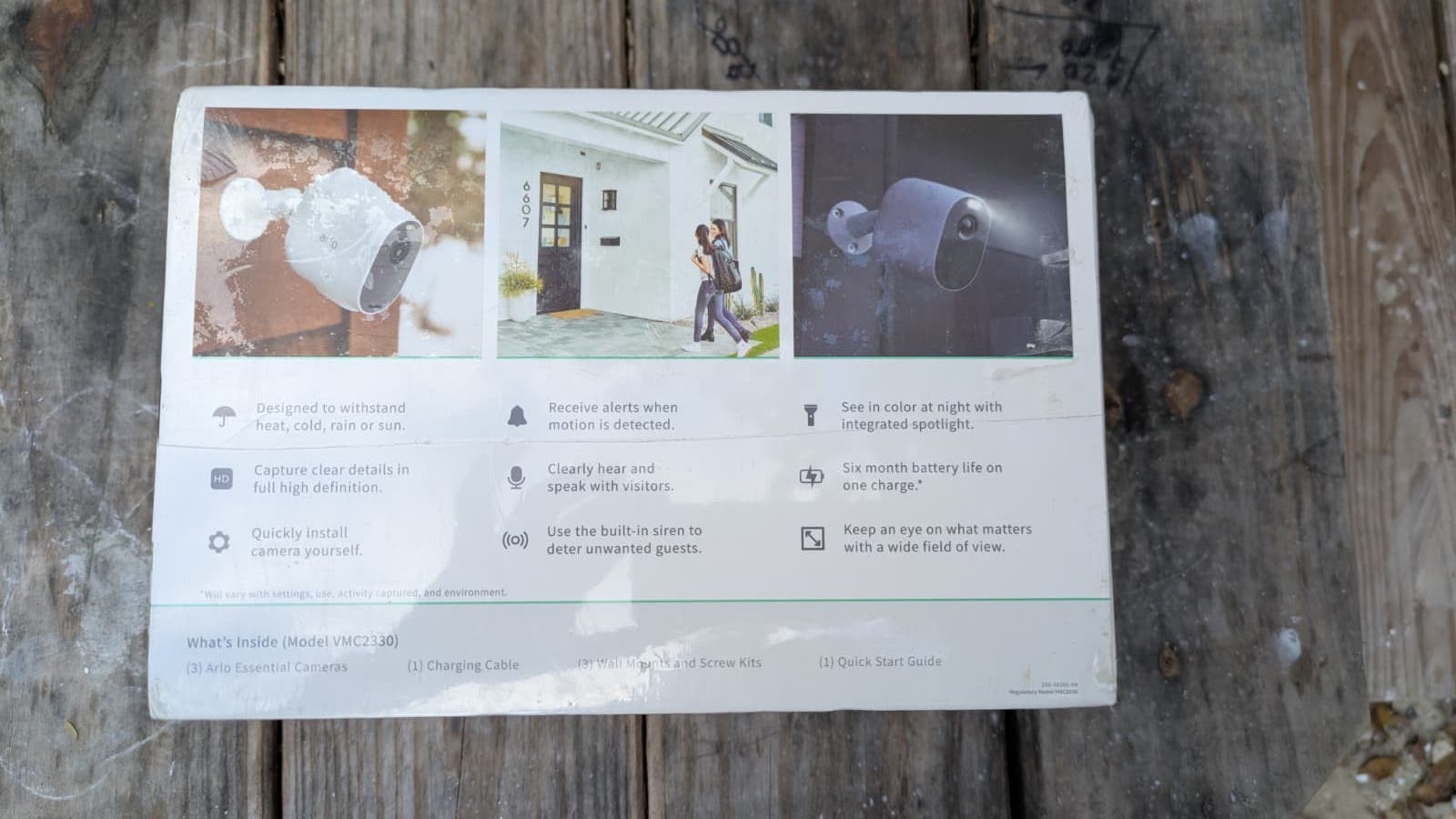Arlo Essential Spotlight Indoor Outdoor 1080p HD Wireless Camera – Pack of 3…
