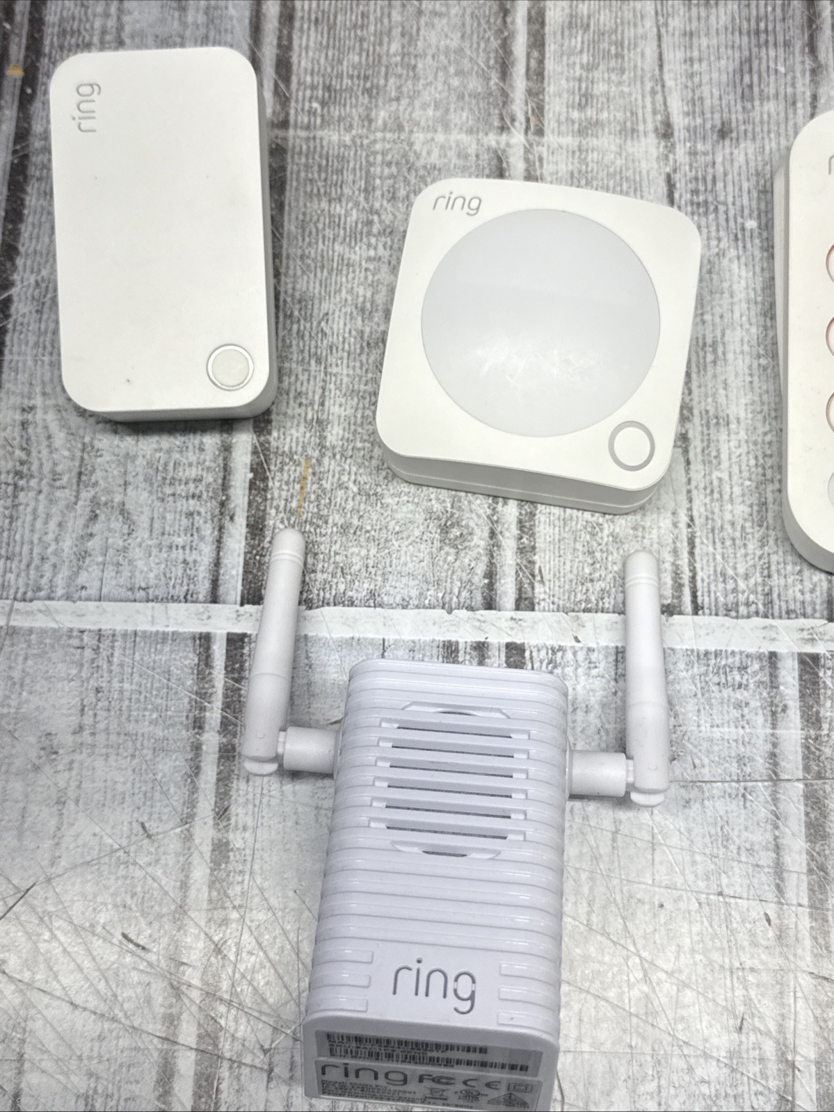 RING Security 5pc Lot Base Station US Home White W/ Key Pad 4HB1U90EN0 *USED*
