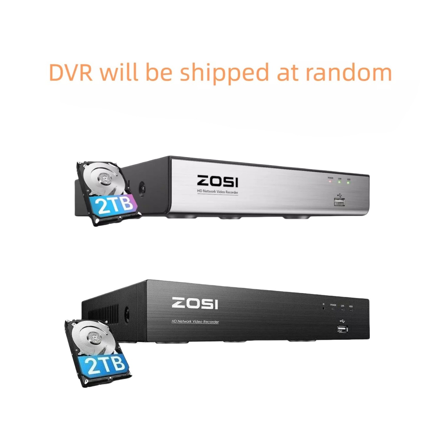 ZOSI 4K 8MP PoE Security Camera System with Spotlight AI NVR 2TB HDD 2 Way Audio
