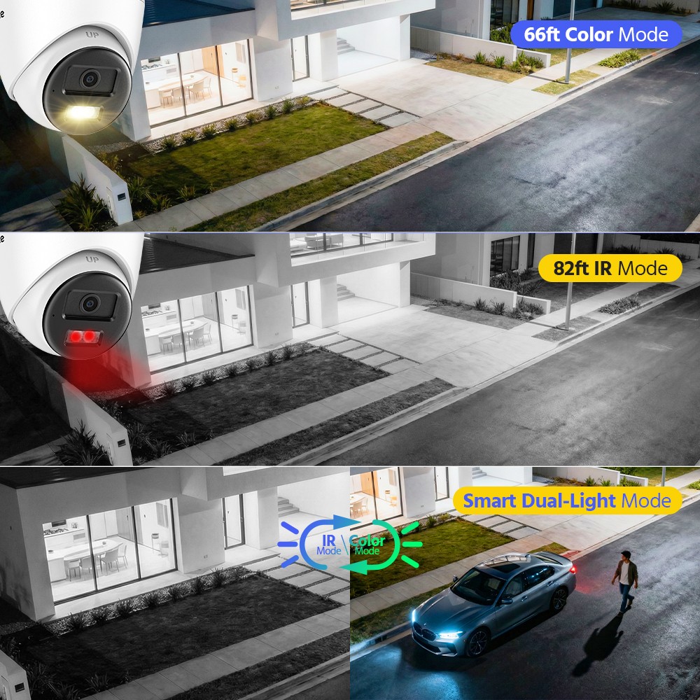 ANNKE 8CH DVR 3K Two Way Audio Security Camera System Color Night Vision AI