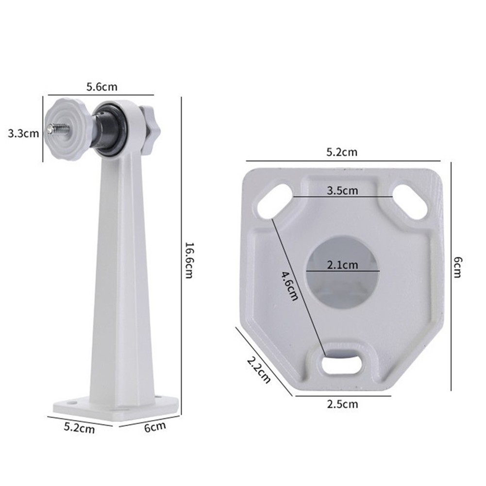 Mounting Brackets for CCTV Cameras Adjustable Angle White Finish 2 Pack