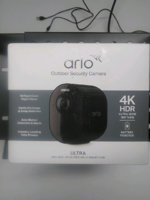 Arlo Ultra (3rd Gen) VMC5050 Add-On Security Camera Black Wireless Event Caption