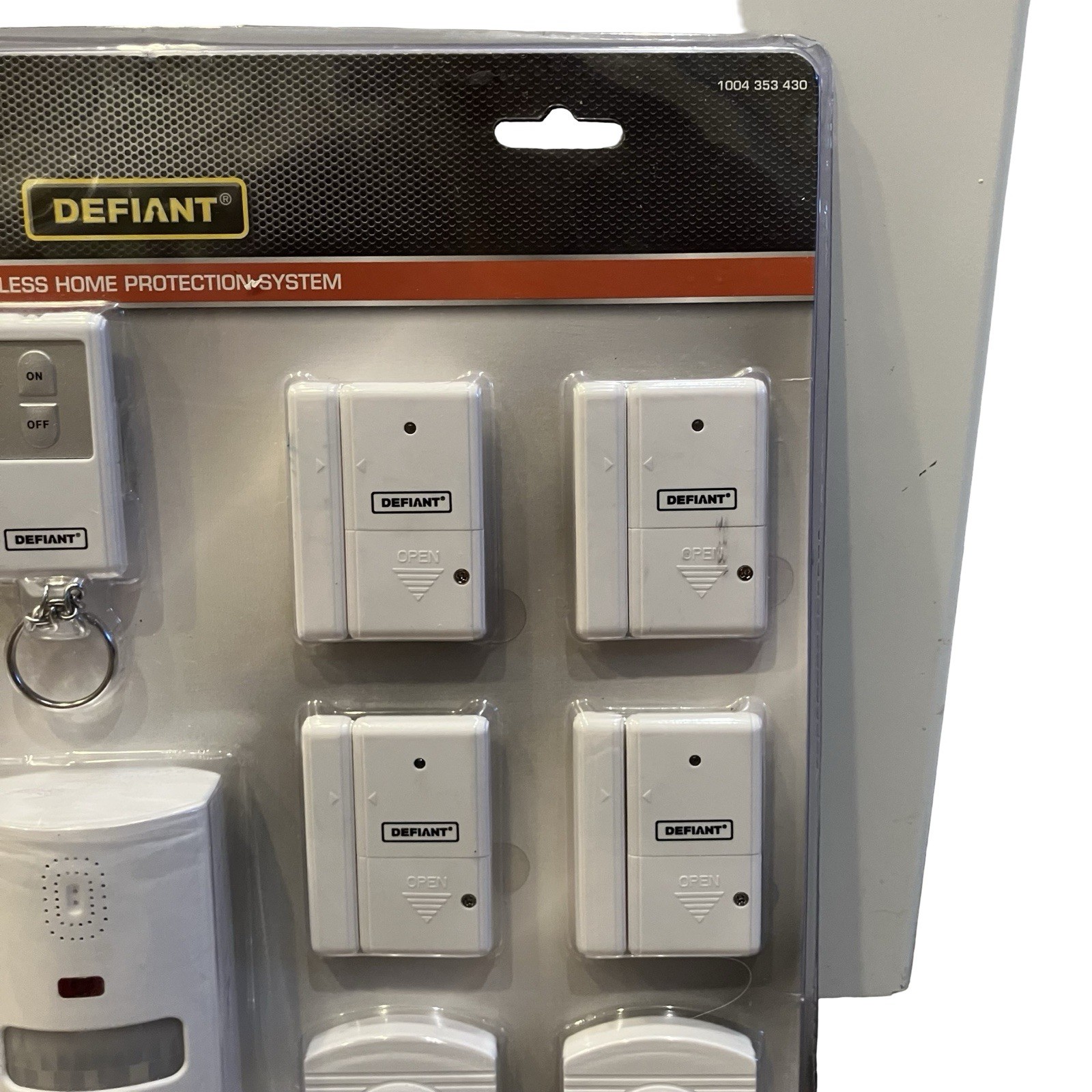 Defiant Wireless Home Security Protection System Set 4 Door/Window 2 Motion +