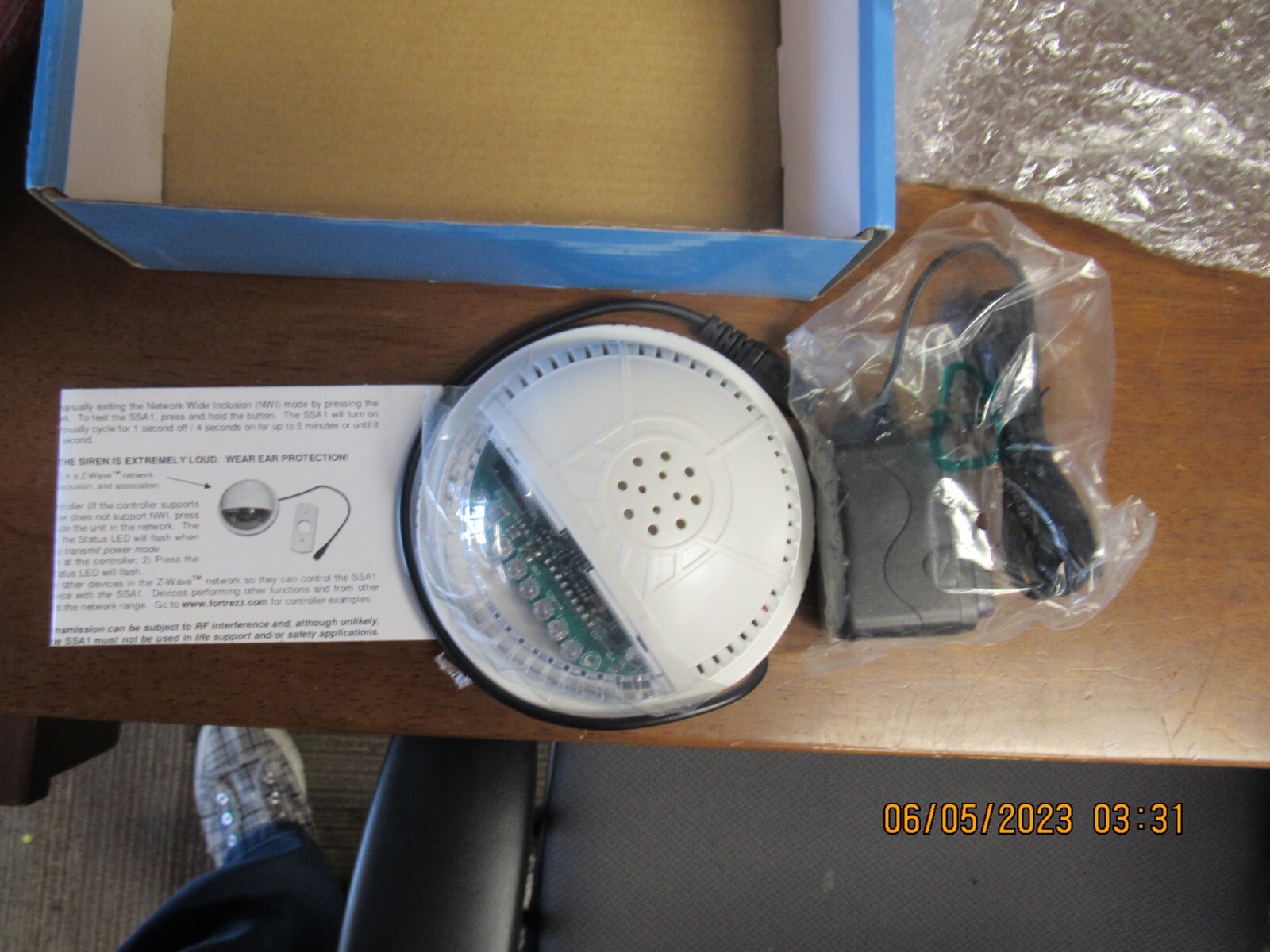 Fortrezz-Wireless Z-Wave Siren Strobe Alarm-SSA1