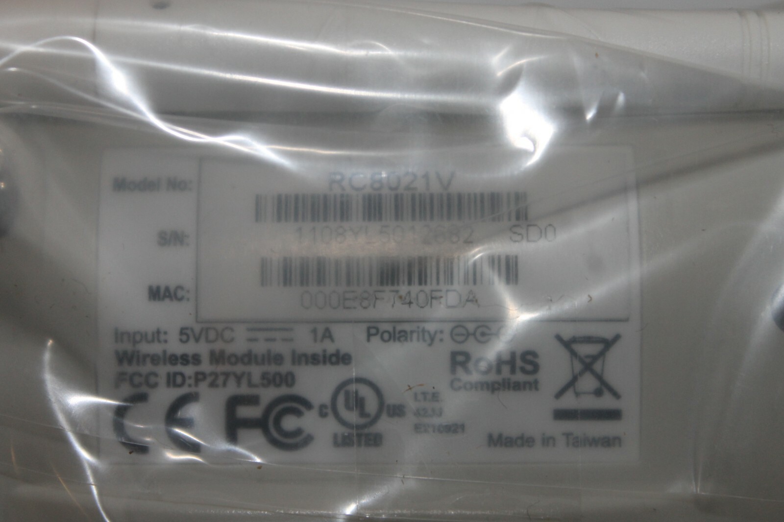IP Camera RC8021 Wireless Fixed Position Indoor Camera