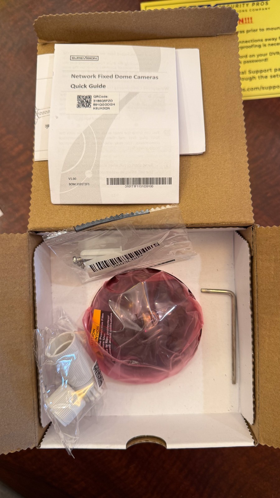 SureVision NVR Security System w/ 4 IP Cameras + 1000ft Cat5e Cable Bundle