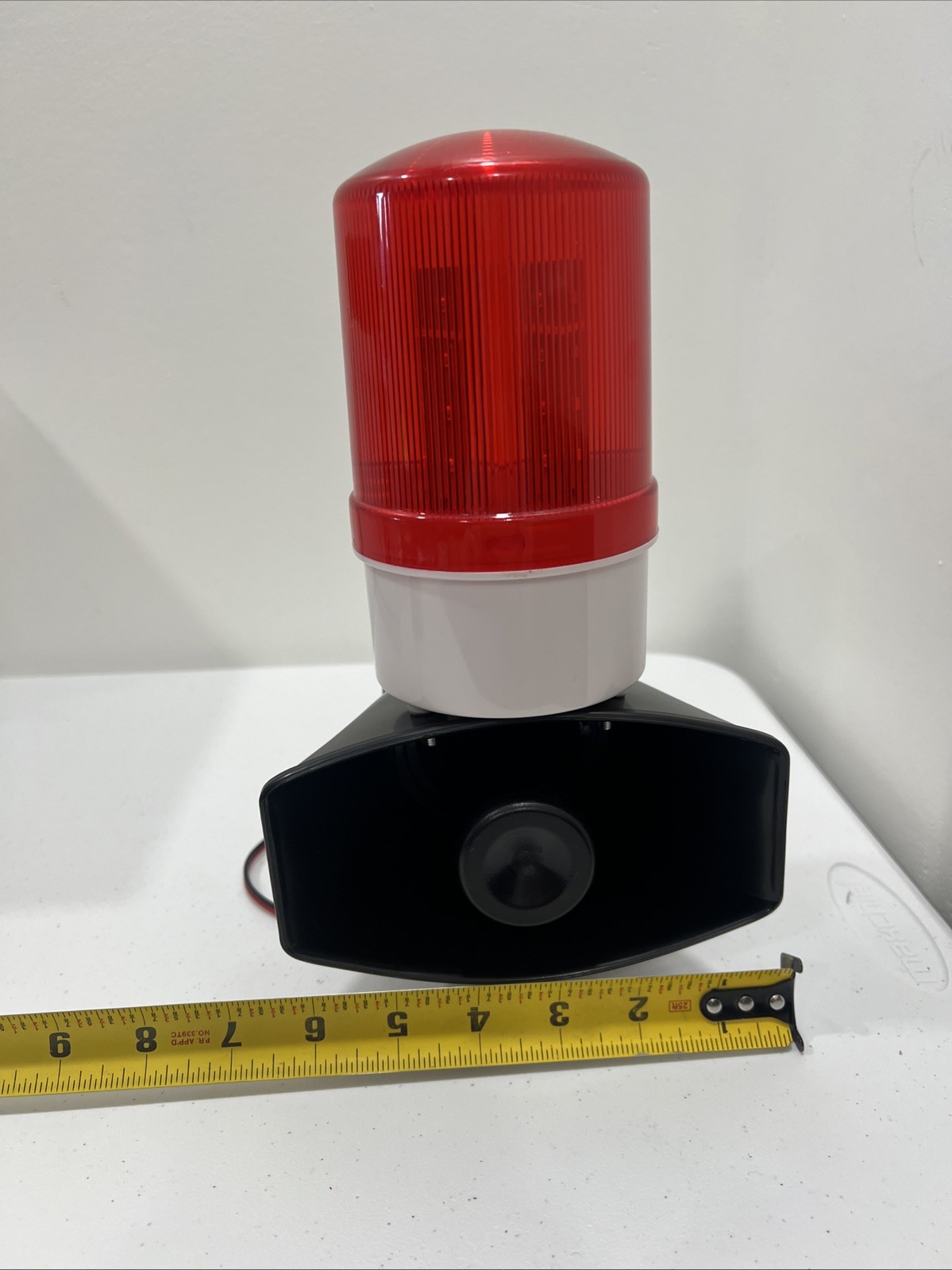AC110V LED Alarm Siren 115dB Flashing Light 60W Warning System for Factory -NOB-