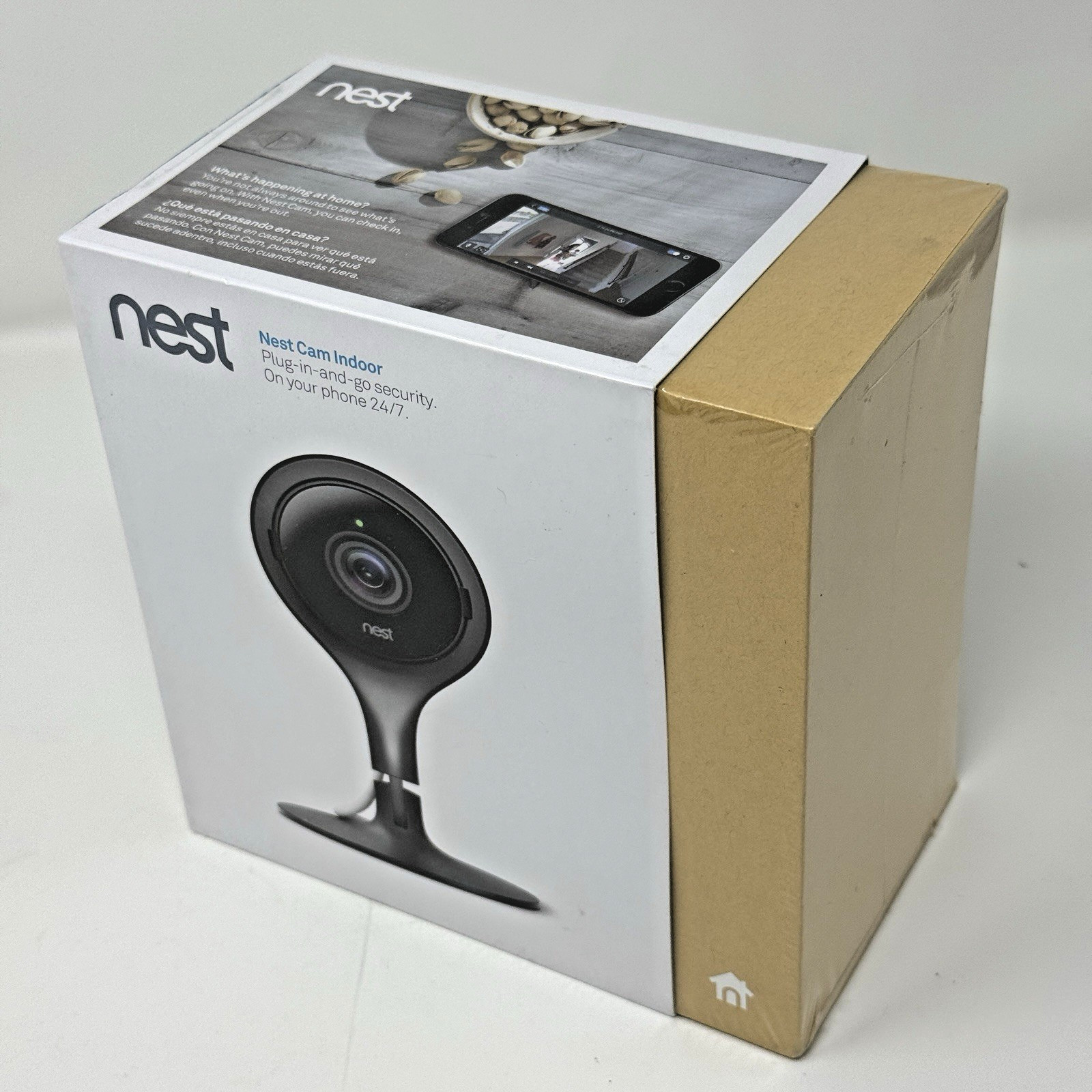 Google Nest NC1102ES Cam Indoor Security Camera 1st Gen – Black – New & Sealed