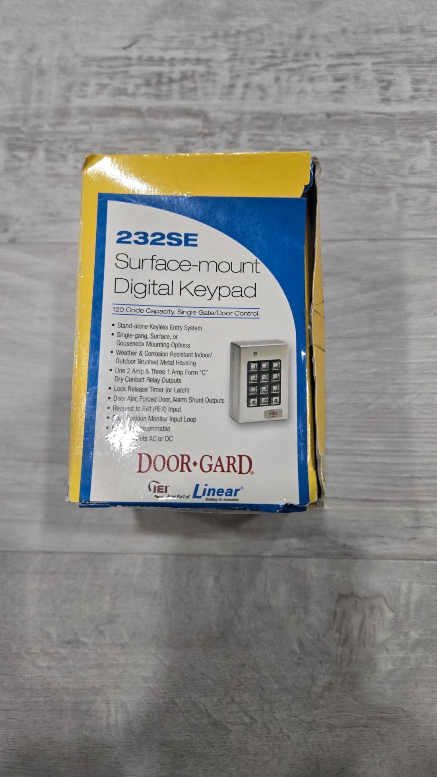 Linear 232SE, Indoor / Outdoor Surface-mount Weather Resistant Keypad