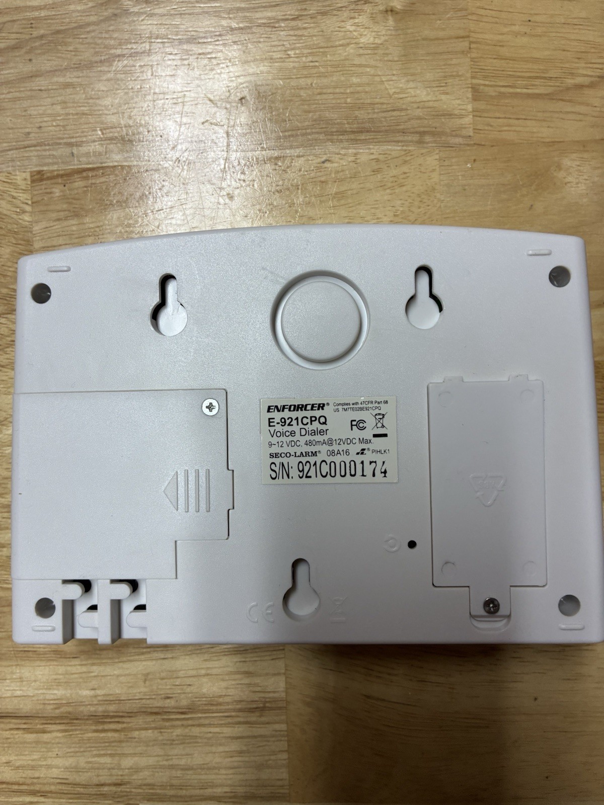 Seco-Larm Enforcer E-921CPQ Automatic Voice Dailer For Alarm W/Power Supply